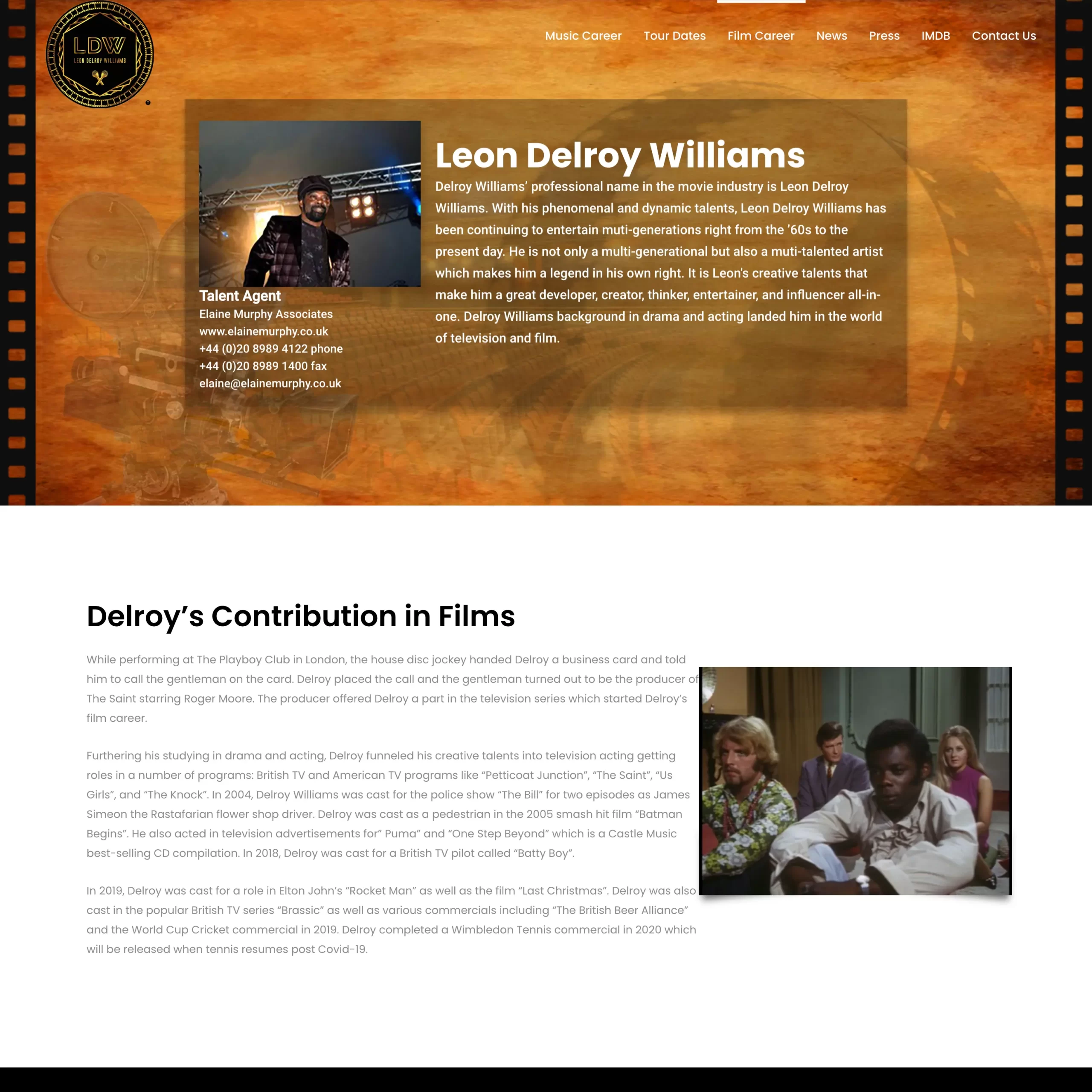 Filmography - The Official_ Delroy Williams Website - www.delroywilliams.com